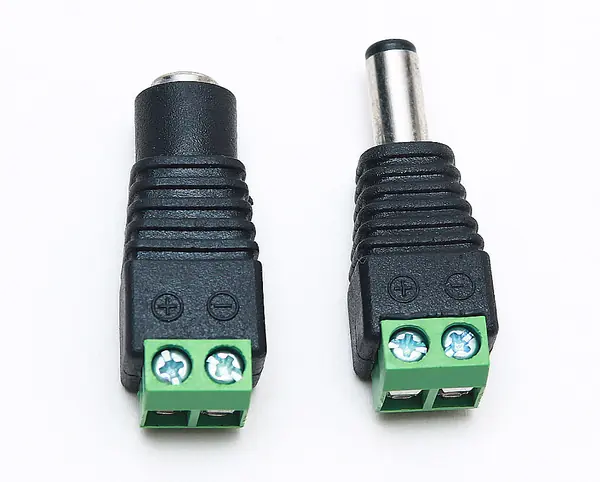 conectores DC Hembra y Macho